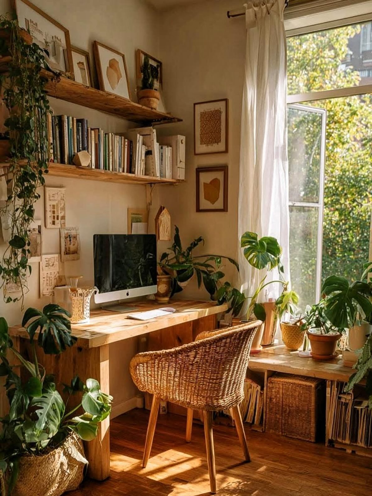 20 Stunning Boho Home Office Ideas That Will Boost Your Creativity ...