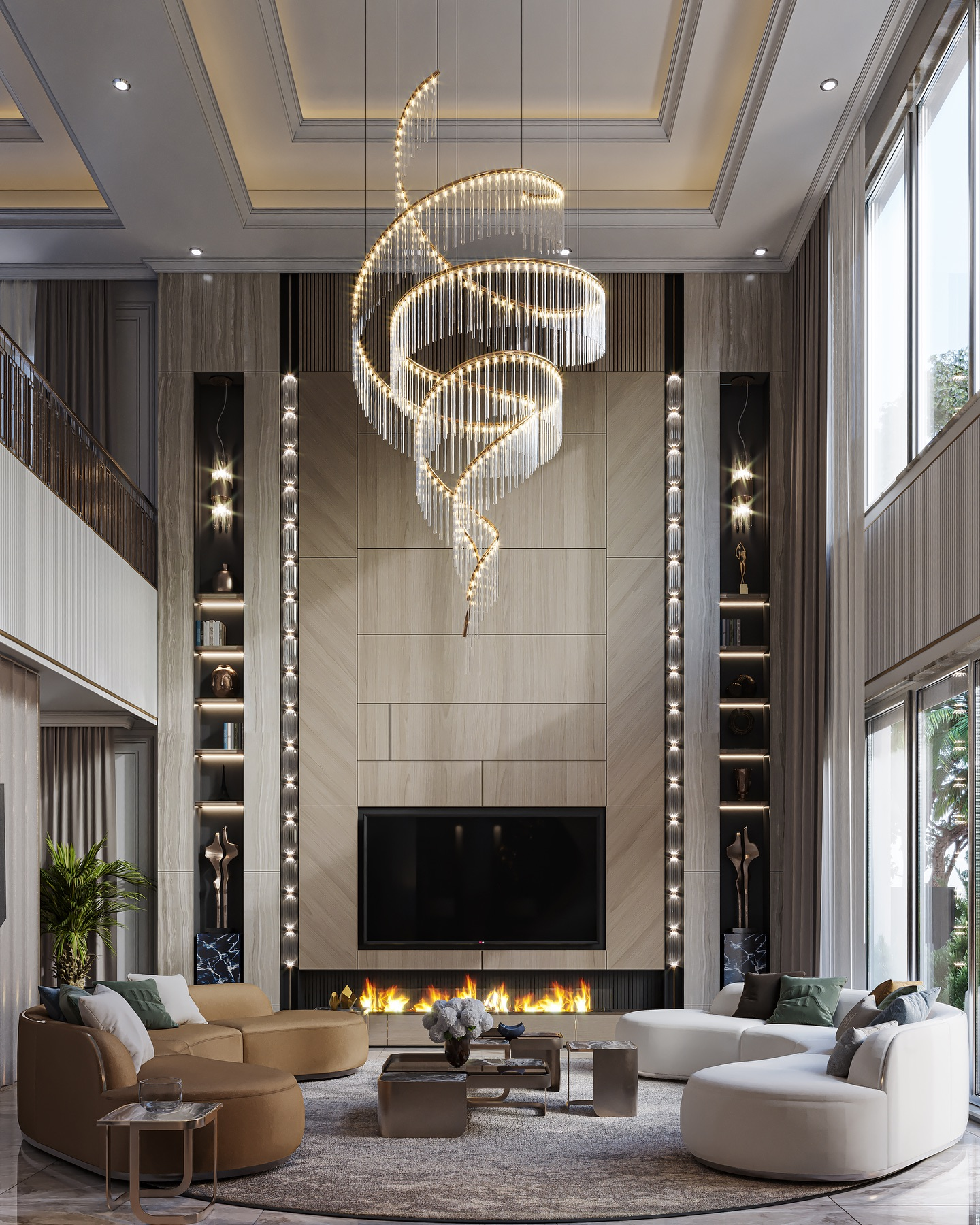 20 Breathtaking High Ceiling Living Room Ideas You’ll Want to Steal ...