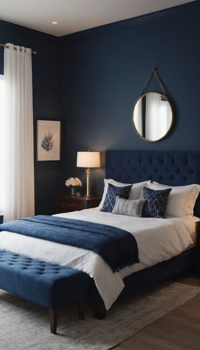 19 Navy Blue Bedroom Ideas: Transform Your Space with Stylish Touches ...