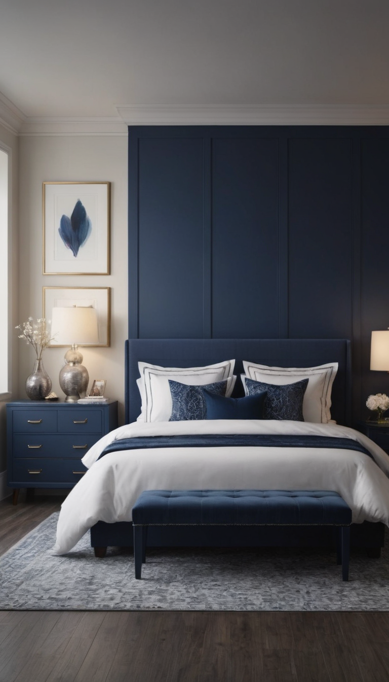 19 Navy Blue Bedroom Ideas: Transform Your Space with Stylish Touches ...