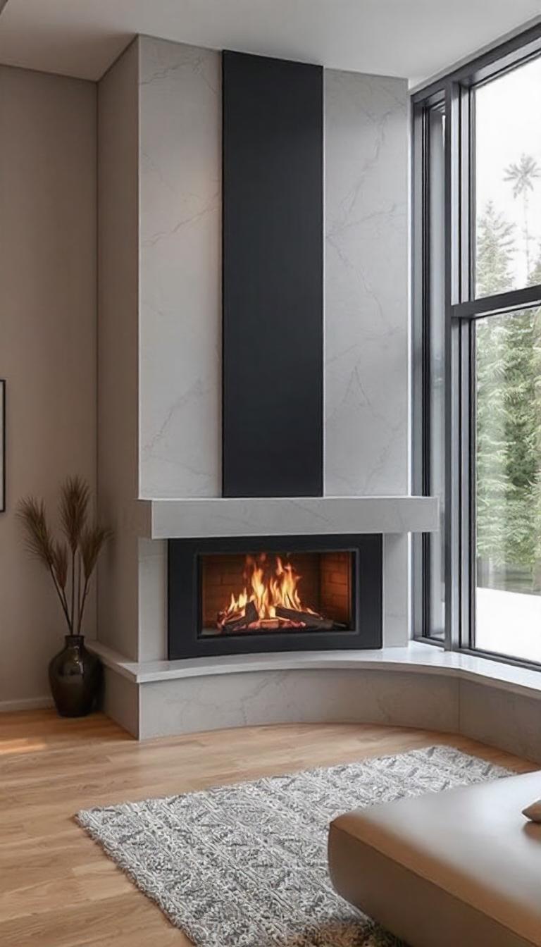 30 Corner Fireplace Ideas: Cozy and Elegant Designs for Your Home ...