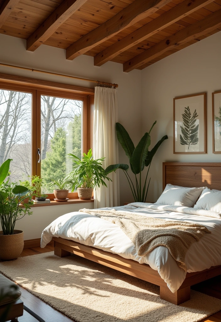 25 Master Bedrooms Decor Ideas That'll Make You Want to Stay in Bed Forever! - 10. Nature-Inspired Decor