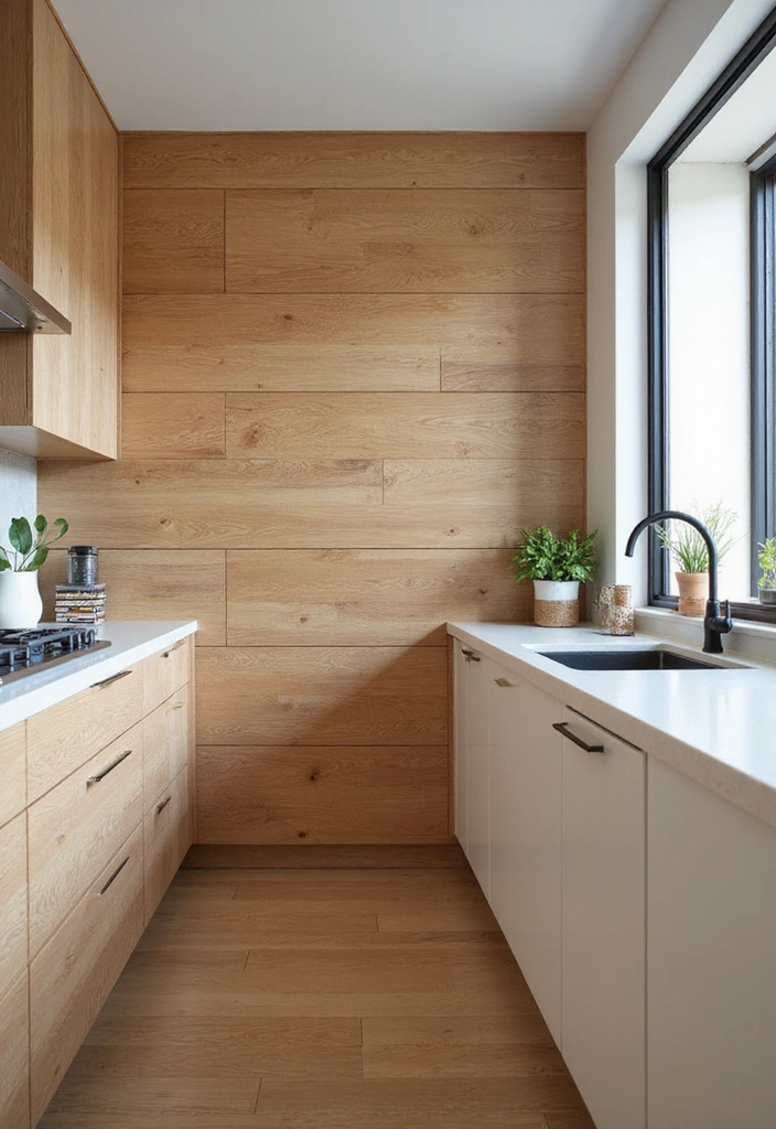 25 Kitchen Modern Luxury Wood Ideas - 7. Custom Wood Paneling