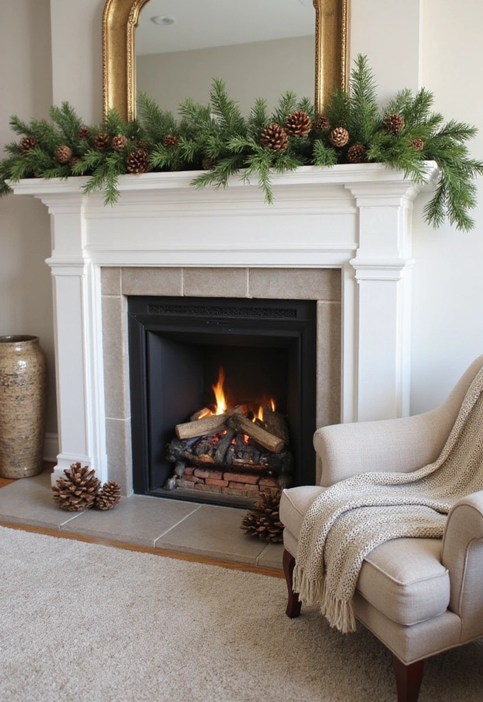 23 Living Room Fireplace Decor Ideas - 3. Seasonal Swaps
