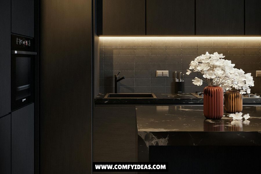 27 Black Countertops Kitchen Color Schemes