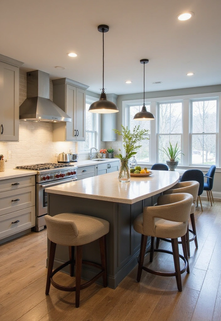 25 Modern Luxury Kitchen With Island Ideas - 14. Unique Shapes and Designs for Islands