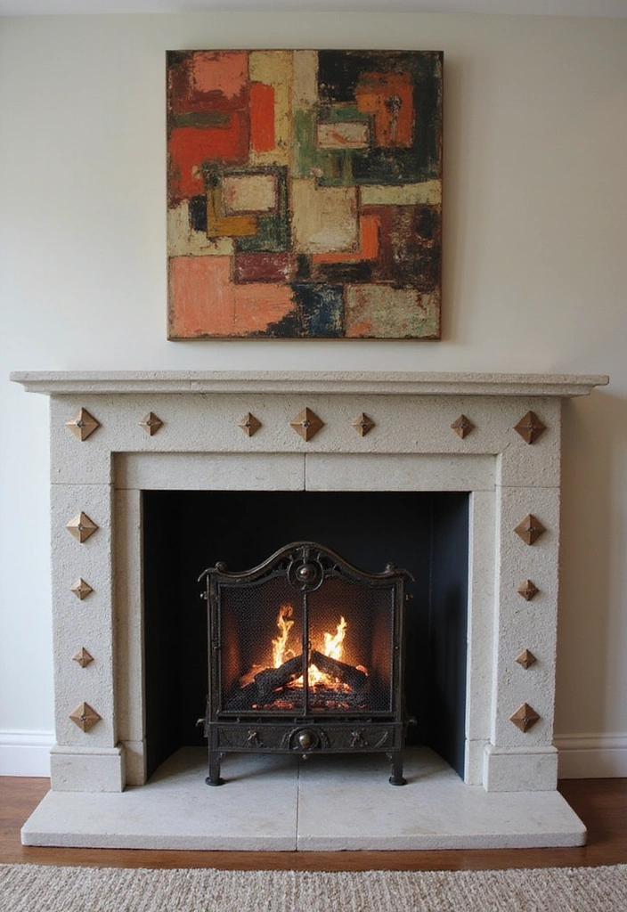 23 Living Room Fireplace Decor Ideas - 7. Modern Aesthetic