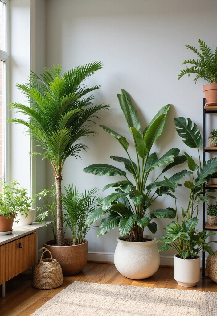 22 Beach Living Room Ideas: Embrace Coastal Bohemian Home Decor - 5. Incorporating Greenery