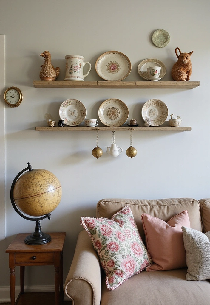 20 Cottage Core Living Room Ideas: Embrace Cozy Decor - 8. Whimsical Decor Touches