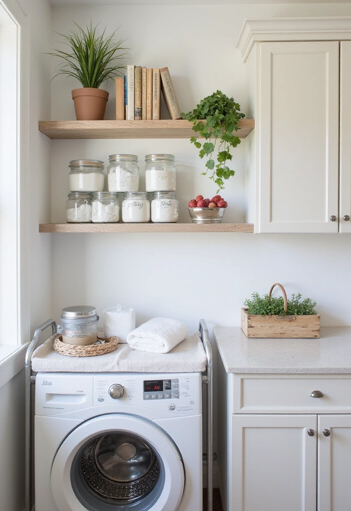 20 Luxury Small Laundry Room Ideas - 5. Stylish Storage Solutions