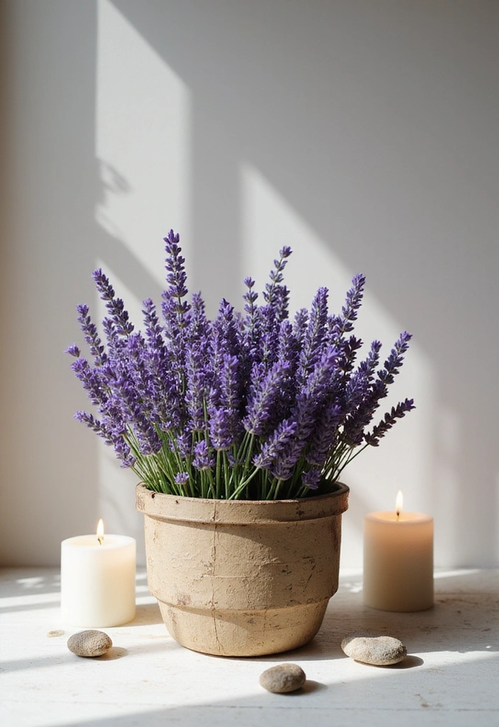 21 Home Garden Flowers Ideas - 7. Fragrant Lavender Arrangements