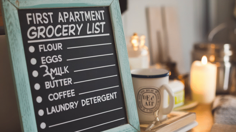 30 First Apartment Grocery List: Must-Have Essentials for a Fresh Start
