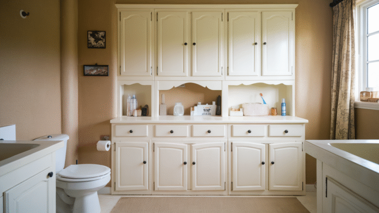24 Best Paint Colors for Bathroom Cabinets (That Instantly Upgrade Your Space!)