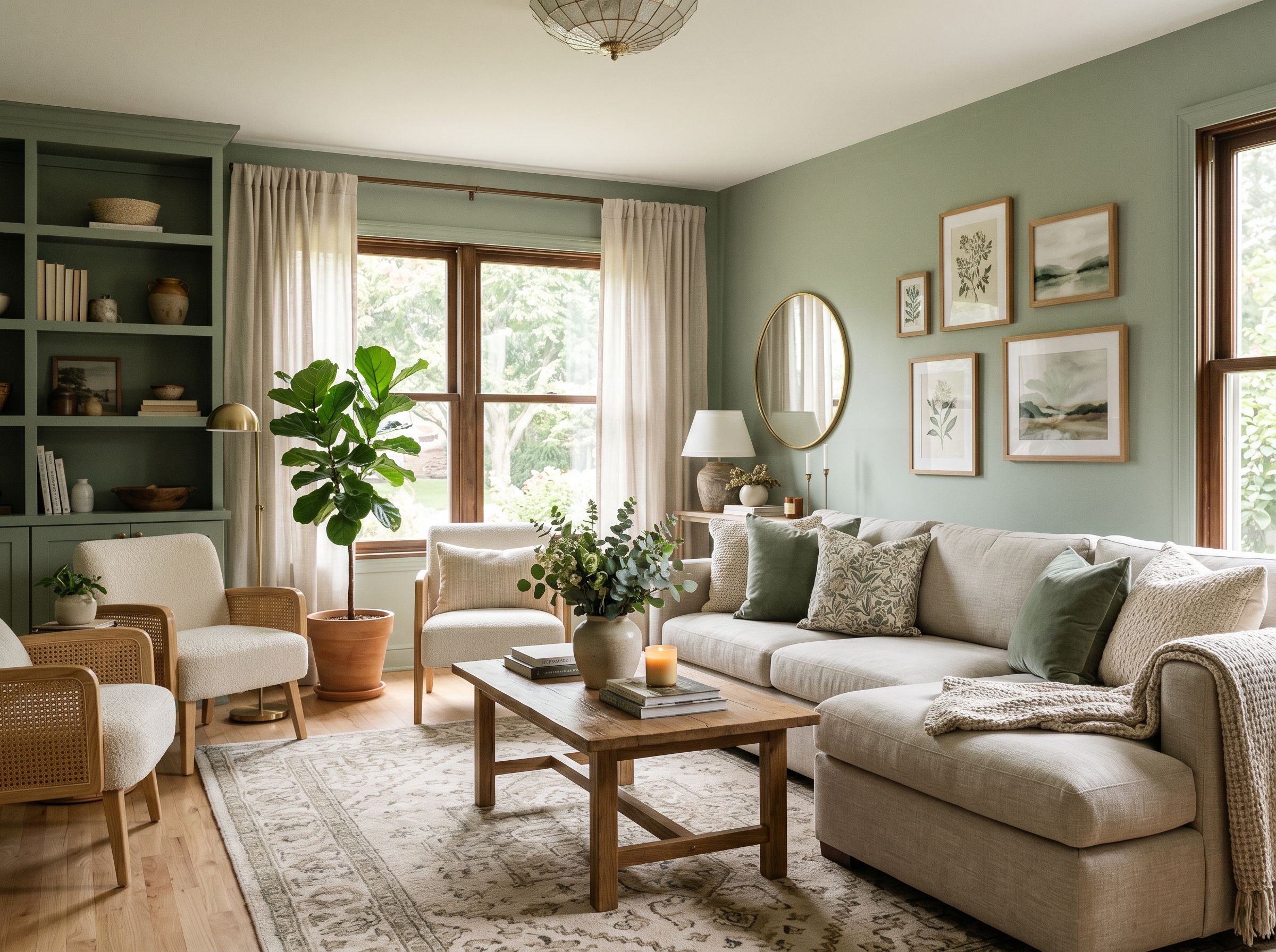 21 Sage Green Living Room Ideas That Will Totally Refresh Your Space