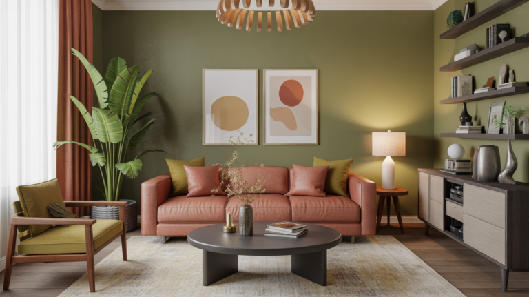 22 Olive Green and Terracotta Living Room Ideas You’ll Want to Steal Immediately