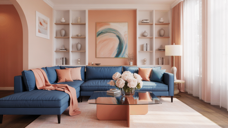 19 Peach and Blue Living Room Ideas You’ll Wish You Tried Sooner