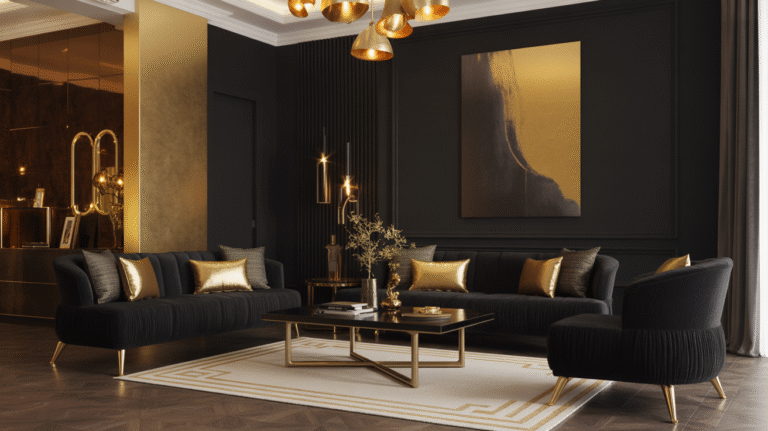21 Black and Gold Living Room Ideas That Instantly Elevate Your Space (Without Trying Too Hard)