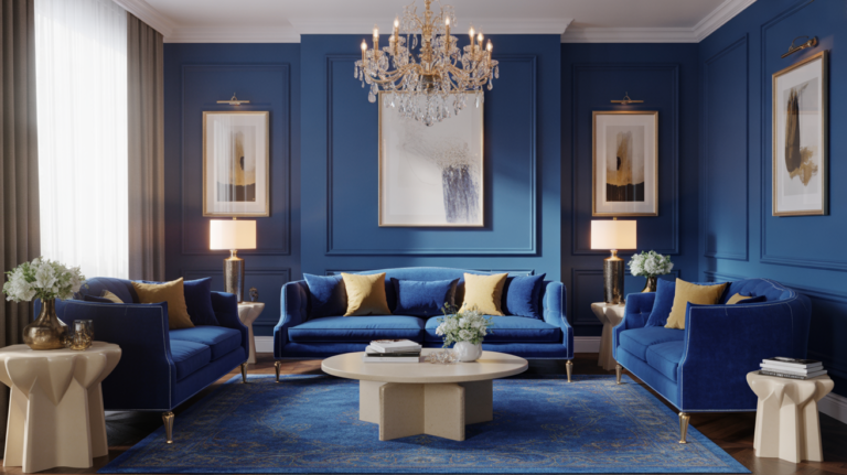 26 Royal Blue Living Room Ideas That Instantly Level Up Your Space