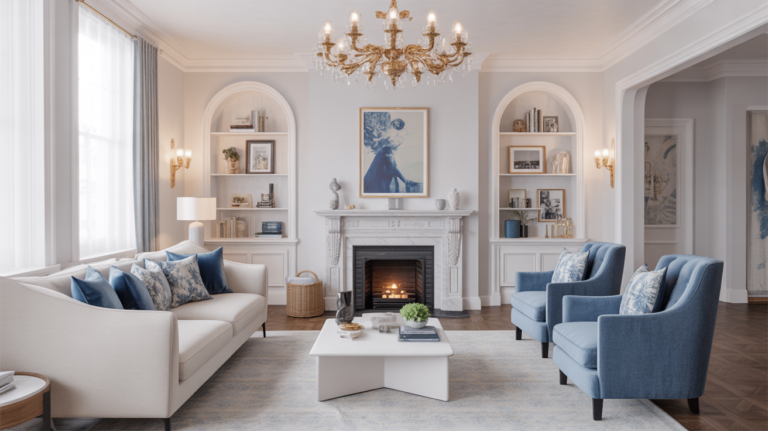 19 Blue and White Living Room Ideas That Look Effortlessly Chic (and Never Go Out of Style)