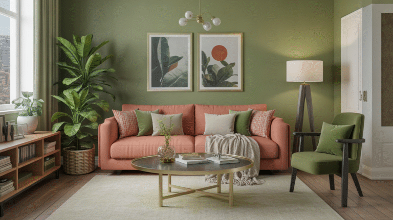 19 Coral and Green Living Room Ideas That Completely Transform Your Space