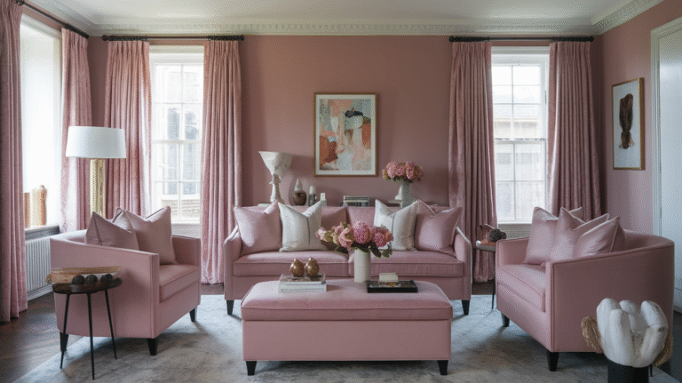 25 Dusky Pink Living Room Ideas That Instantly Transform Your Space