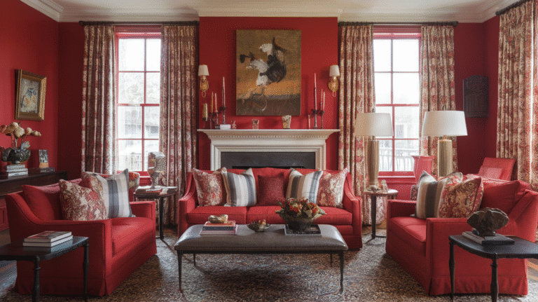 19 Red Living Room Ideas That Feel Chic, Bold, and Actually Livable