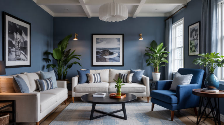 19 Monochrome Blue Living Room Ideas That Totally Transform Your Space