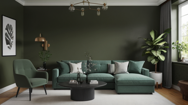 21 Monochrome Green Living Room Ideas You’ll Want to Steal ASAP