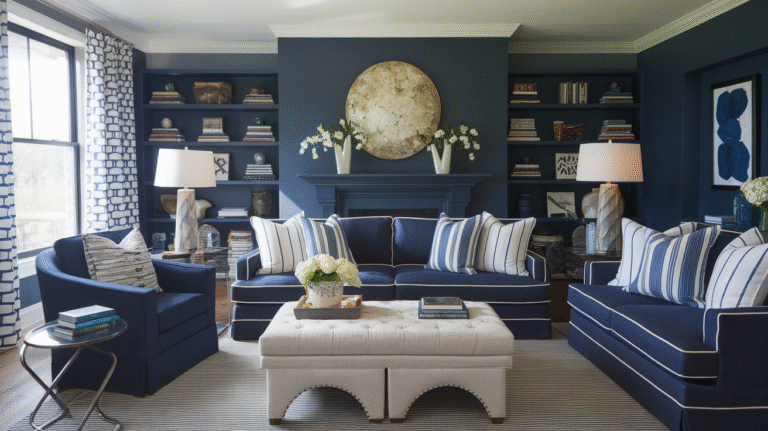 24 Navy Living Room Ideas That Instantly Look Expensive