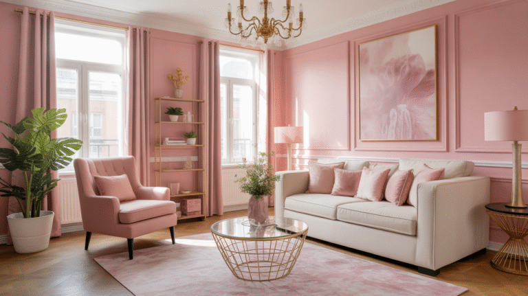 23 Pink and Gold Living Room Ideas That Totally Transform Your Space