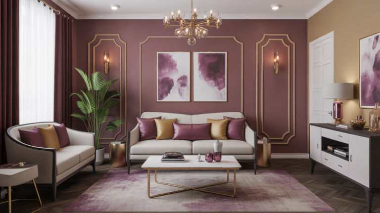21 Plum and Gold Living Room Ideas That Instantly Elevate Your Space
