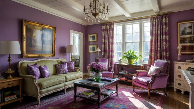 21 Purple and Green Living Room Ideas That Will Totally Transform Your Space