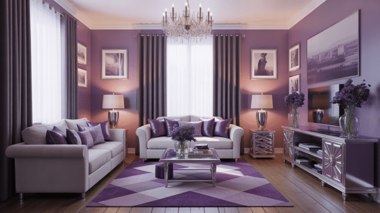 22 Purple and Silver Living Room Ideas That Will Completely Change Your Space