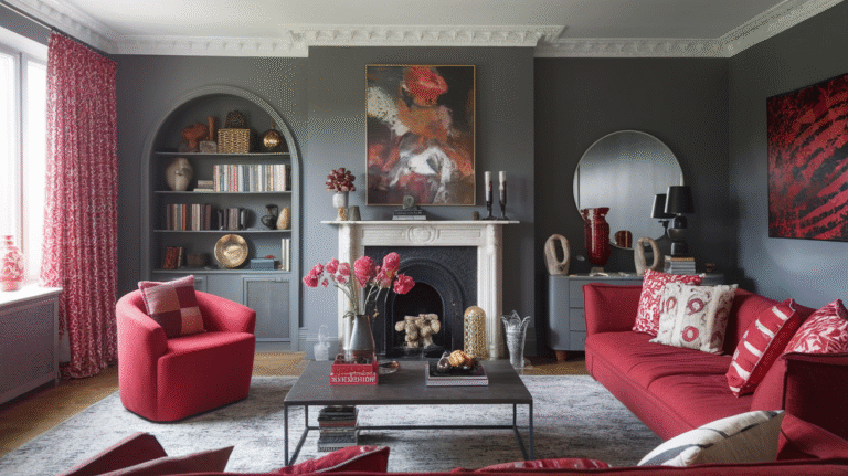 20 Red and Gray Living Room Ideas That Instantly Upgrade Your Space