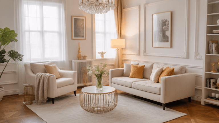 20 White and Gold Living Room Ideas That Instantly Make Your Space Look Luxurious