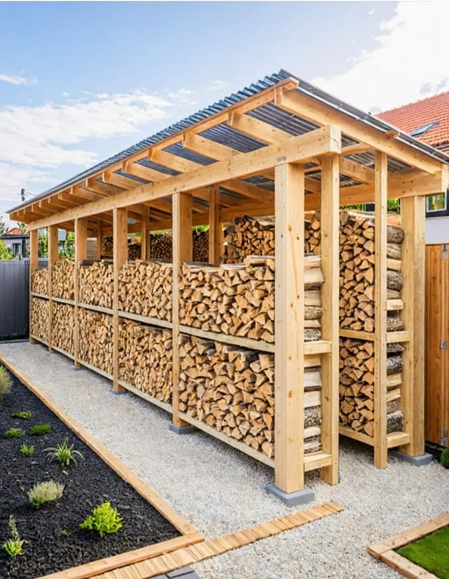 19 Firewood Storage Outdoor Ideas That Will Make Your Backyard Look SO Put Together (You Need These)